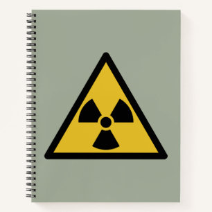 Warnsymbol (Radioaktive Gefahr) Notizbuch