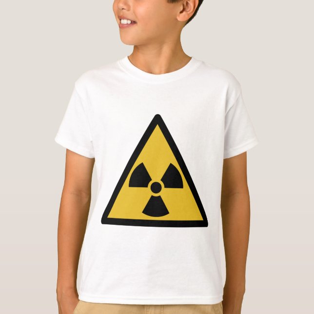 Warnsymbol (Radioaktive Gefahr) T-Shirt (Vorderseite)
