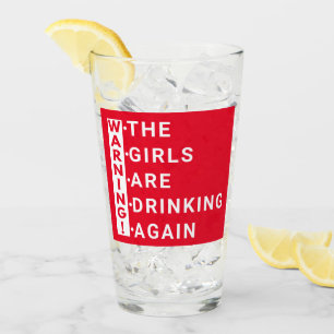 Warnung an die Mädchen wieder zu trinken Glas