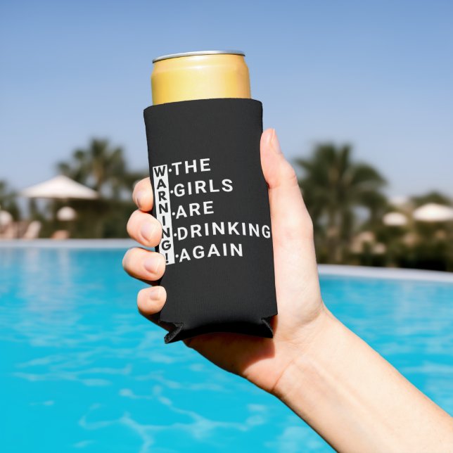 Warnung an die Mädchen wieder zu trinken Selters Dosenkühler (In Situ Pool)