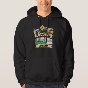 Warnung an Freunde und Reise in Progress Armenia R Hoodie