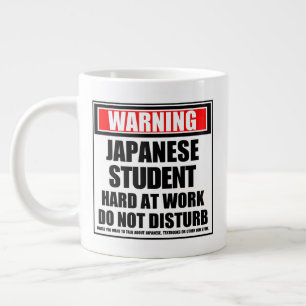 Warnung an japanische Schüler bei der Arbeit Jumbo-Tasse