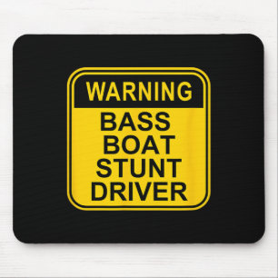 Warnung B: Bootsstuntreiber - Auslaufschiff Mousepad