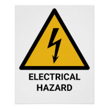 Warnung bei elektrischer Gefahr, Symbol für Elektr