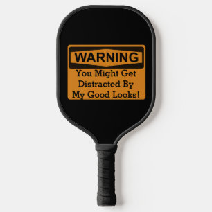 Warnung bei lustigen Zitaten: Handsome Smack Talk Pickleball Schläger