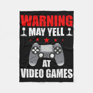 Warnung bei Videospielen Fleecedecke