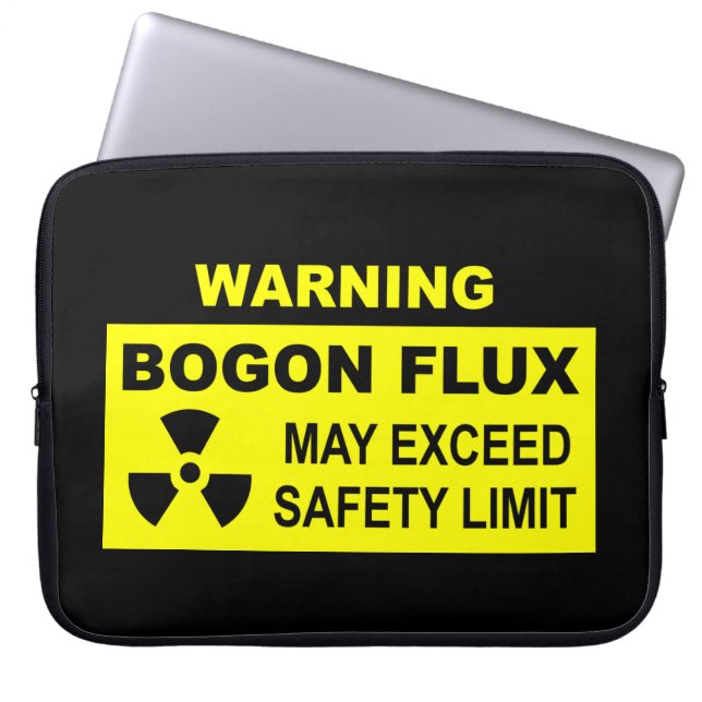 Warnung: Bogon Flux Laptopschutzhülle (Vorderseite)