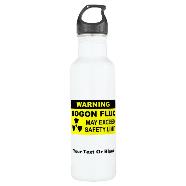 Warnung: Bogon Flux Trinkflasche (Vorderseite)