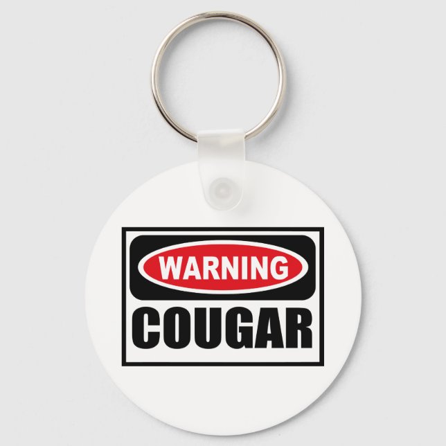 Warnung COUGAR Schlüsselkette Schlüsselanhänger (Vorderseite)