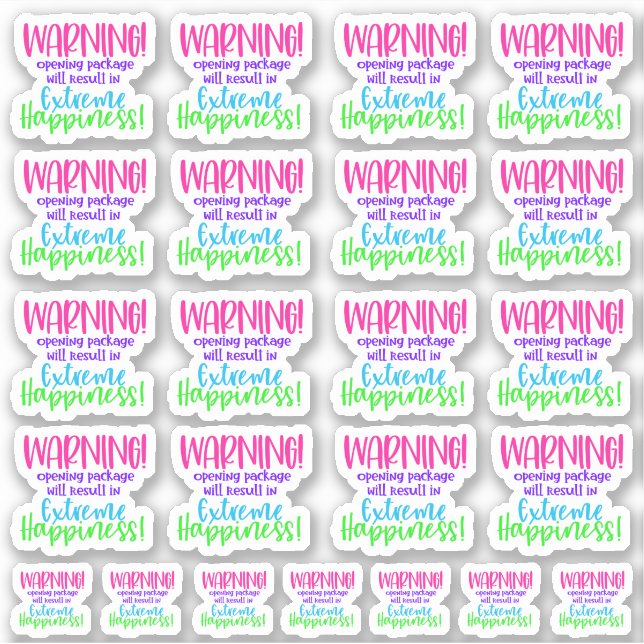 Warnung! Das Open-Source-Paket wird in Extreme... Aufkleber (Vorderseite)