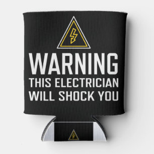 Warnung, dass dieser Elektriker schockiert, könne Dosenkühler