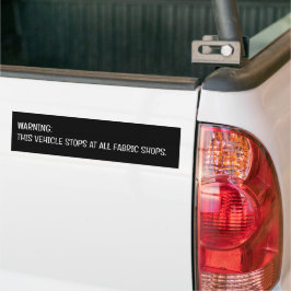 Warnung, dass dieses Fahrzeug an allen Fabrikshops Autoaufkleber