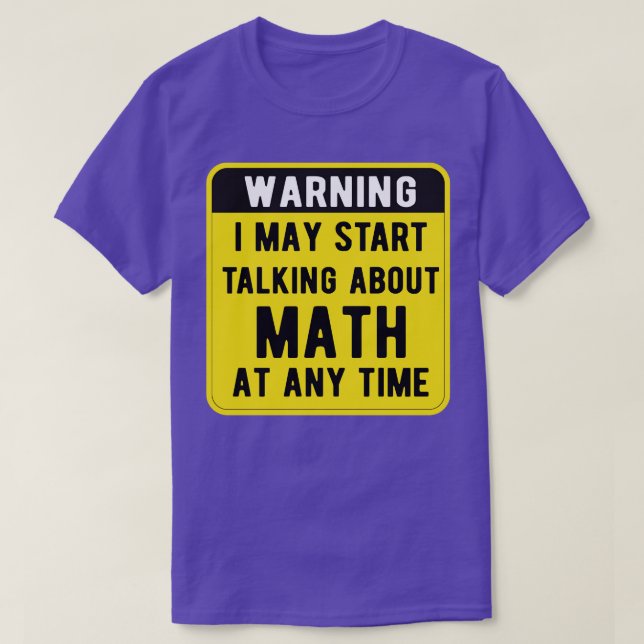 Warnung, dass ich jederzeit anfangen kann, über Ma T-Shirt (Design vorne)