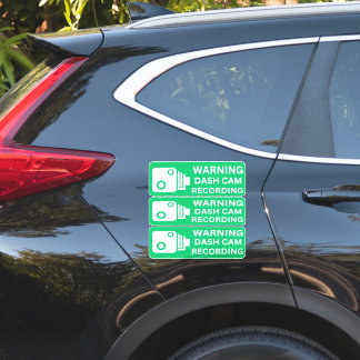 Warnung der CAM-Aufzeichnung der Fahrzeugkamera Aufkleber