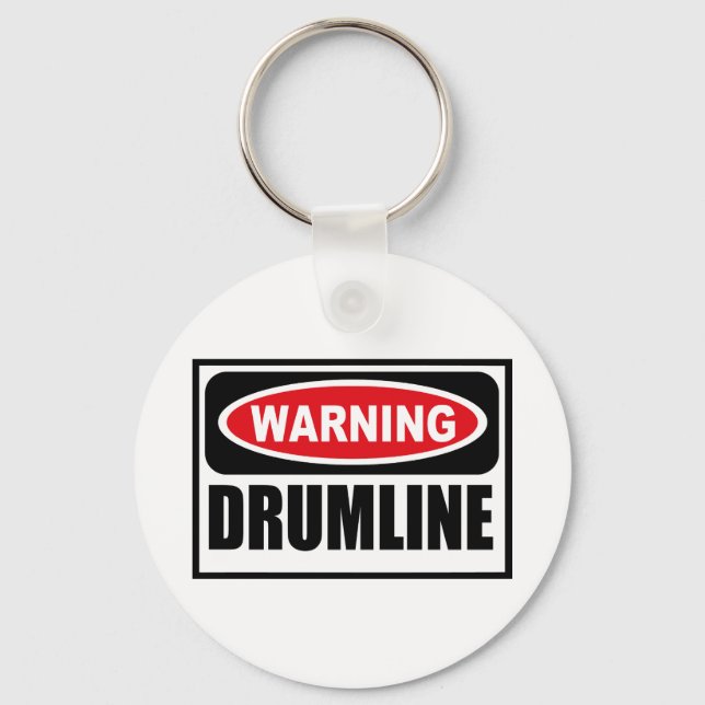 Warnung der DRUMLINE-Schlüsselkette Schlüsselanhänger (Vorderseite)
