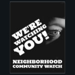 Warnung der Öffentlichkeit, Nachbarschaft Flyer<br><div class="desc">Public View, Neighborhood Community Watch Warning Flyer durch den Business Card Store.</div>