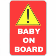 Warnung des Babys an Bord