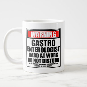 Warnung des Gastroenterologen hart am Werk Jumbo-Tasse