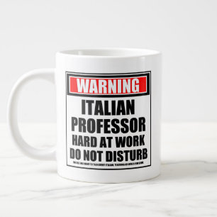 Warnung des italienischen Professors bei harter Ar Jumbo-Tasse