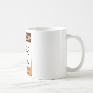 Warnung des temporären Handbell-Spielers Kaffeetasse