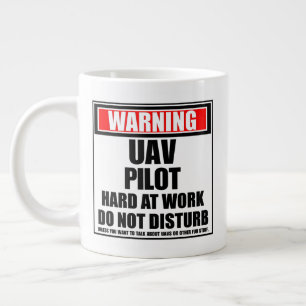 Warnung des UAV-Pilotprogramms bei der Arbeit stör Jumbo-Tasse