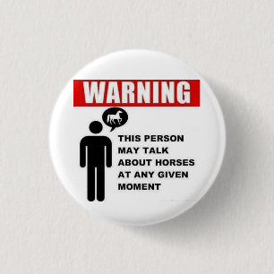 Warnung! Diese Person kann über Pferdeknopf Button