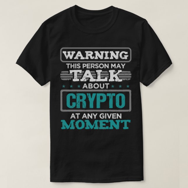 Warnung: Diese Person könnte über Krypto Pullover  (Design vorne)