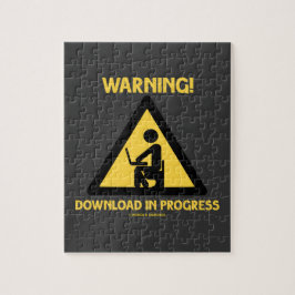 Warnung! Downloadlaufender Geek-SpaßSignage