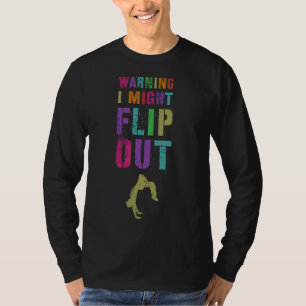 Warnung: Dreh Cheerleader Team Gymnast T-Shirt