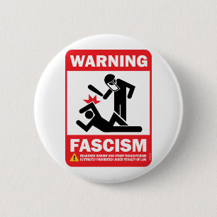 Warnung! Facism Knopf Button