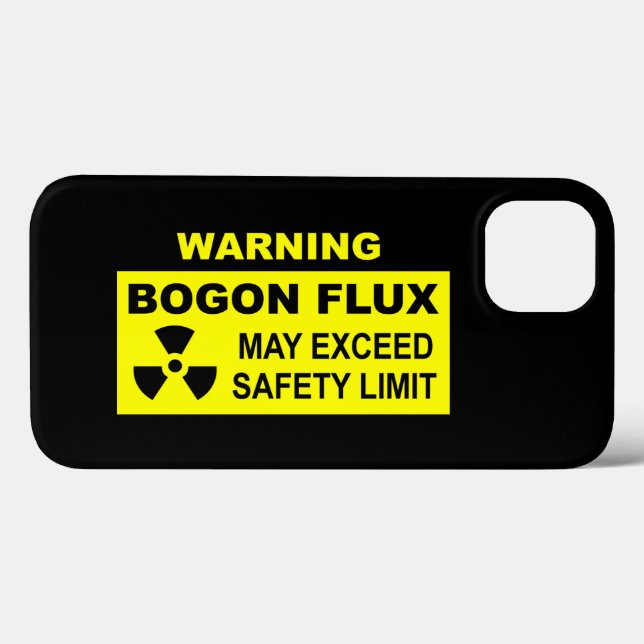 Warnung: Fall Bogon Flux Case-Mate iPhone Hülle (Rückseite (Horizontal))