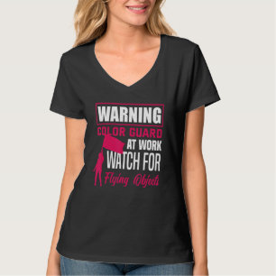 Warnung Farbgarde bei der Arbeit  Wintergarde T-Shirt