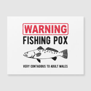 Warnung Fischpocken Magnetkarte