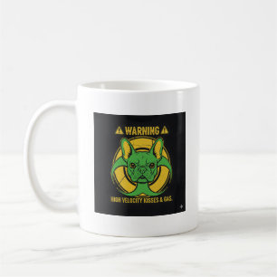 Warnung Französische Bulldogge Gas und Küsse Gefah Kaffeetasse