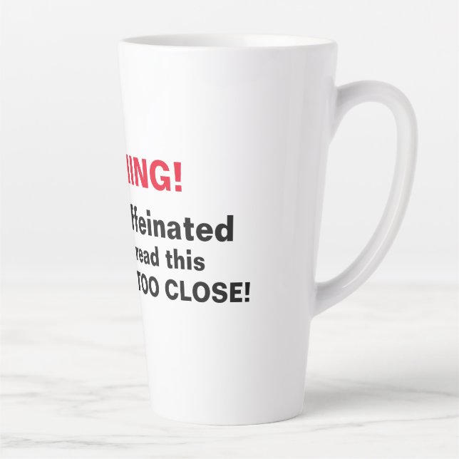 Warnung! Funny Coffee Tasse —  (Rechts)