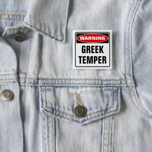 Warnung für griechischen Temper Button