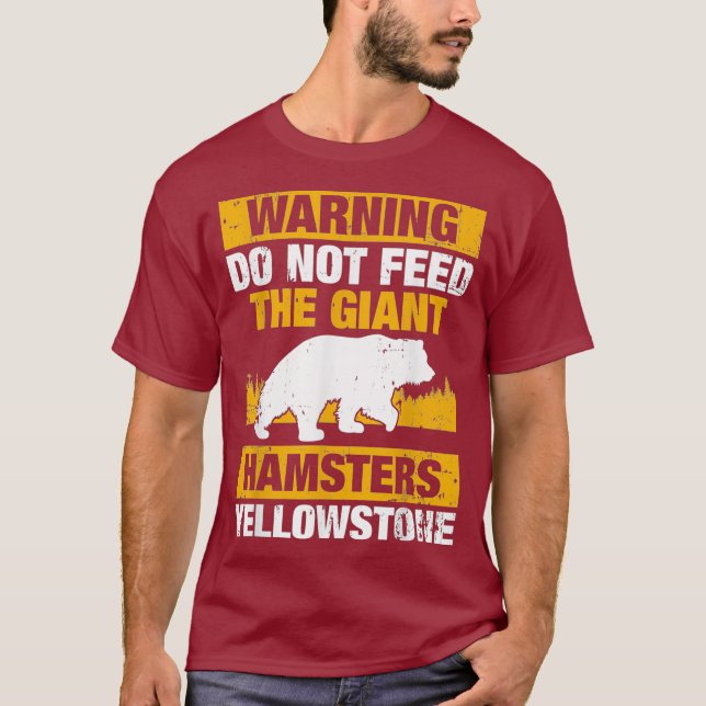 Warnung Füttre nicht die Riesenhamster T-Shirt (Vorderseite)