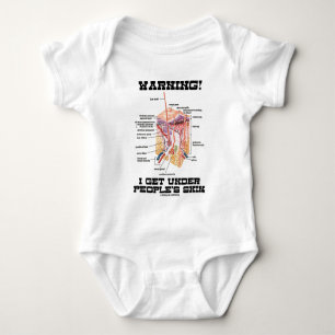 Warnung! Ich erhalte unter der Haut der Leute Baby Strampler