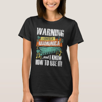 Warnung, ich habe eine Harmonika - Harmonikist Fra T-Shirt
