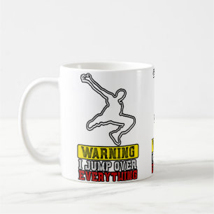 Warnung Ich Springe Über Alles - Free Running Park Kaffeetasse