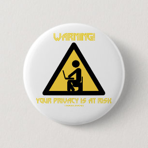 Warnung! Ihr Privatleben ist gefährdet Button