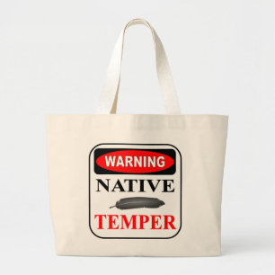 WARNUNG JUMBO STOFFBEUTEL