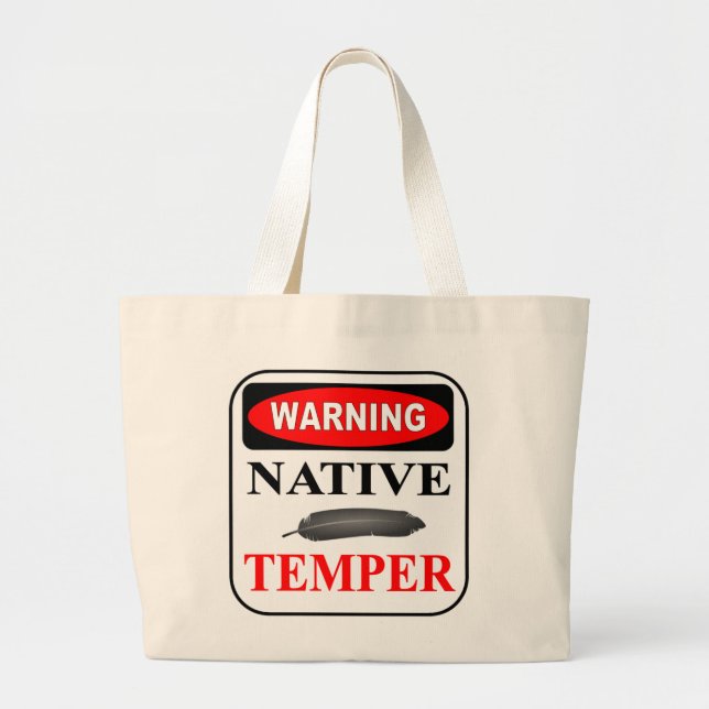 WARNUNG JUMBO STOFFBEUTEL (Vorne)