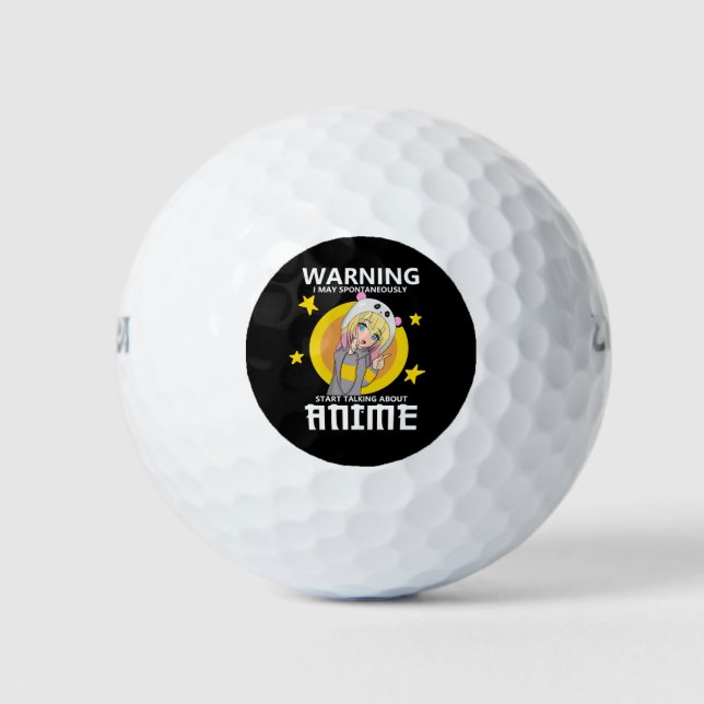 Warnung kann beginnen, über Animes zu sprechen Golfball (Vorderseite)