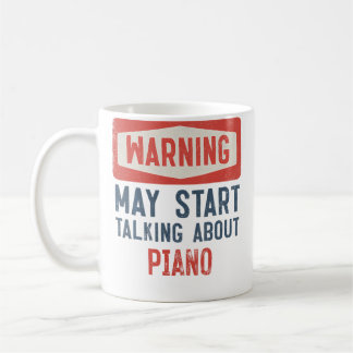 Warnung Kann Beginnen, Über Klavier Zu Reden Kaffeetasse
