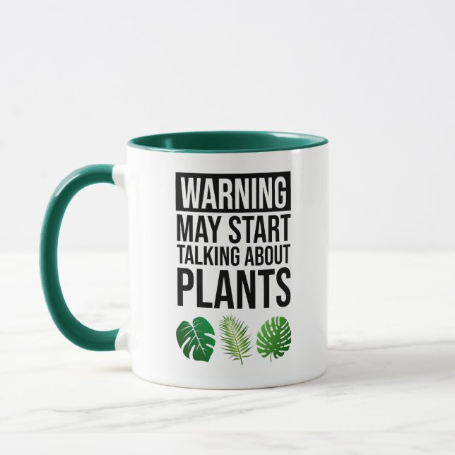 Warnung - Kann beginnen, über Pflanze zu sprechen Tasse (Links)