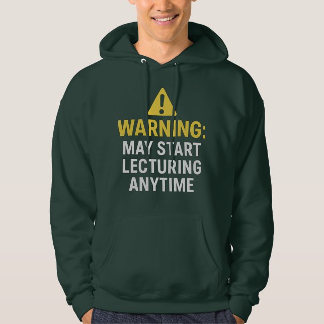 Warnung: Kann jederzeit anfangen zu sprechen - Fun Hoodie (Vorderseite)