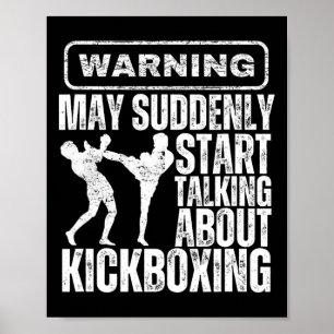 Warnung Kann Plötzlich Damit Beginnen Über Kickbox Poster
