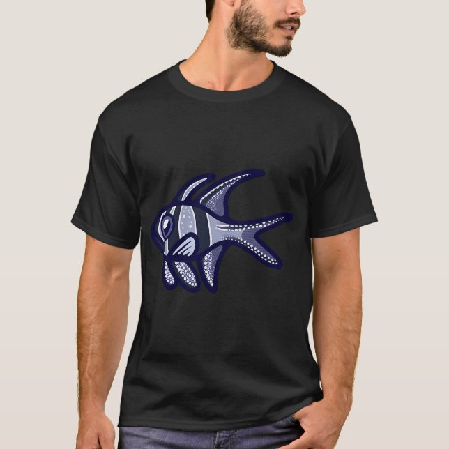 WARNUNG: Kann plötzlich mit Angelgesprächen beginn T-Shirt (Vorderseite)