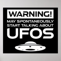 Warnung kann spontan beginnen, über UFOs zu sprech